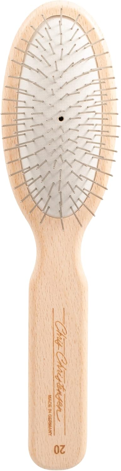 Chris Christensen 20 mm Oval Pin Dog Brush, Original Series, Lightweight Beech Wood Body