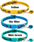 Love Dream Puppy ID Collars - 12pcs Adjustable Breakaway Collars with Bell for Litter Identification (Small 7.9"-12.6")