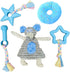Puppy Chew Toys for Teething, Small Dogs Supplies, Blue, Corgi Size, 5 Pack