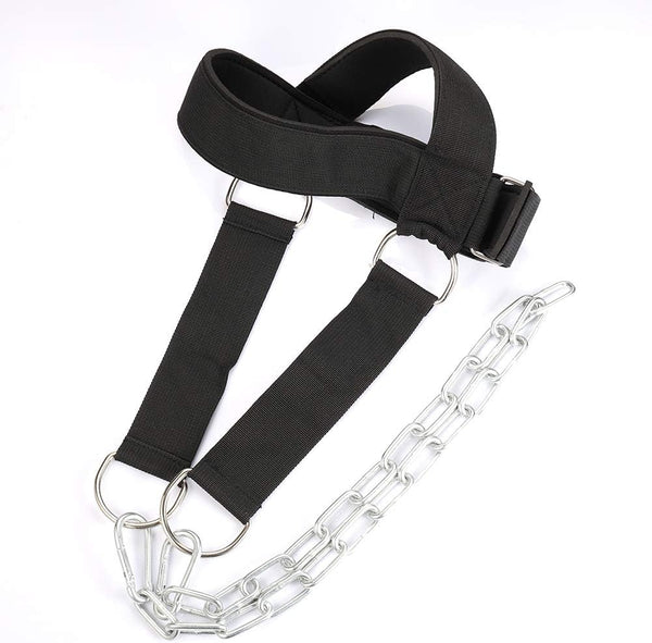 MOOCY Neck Harness for Weight Training - Adjustable Heavy Duty Head Harness for Neck Workout Equipment