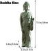 Japanese Sandstone Buddha Statue Asian Aquarium Decorations Handmade 7.1” Zen Buda Sculpture for Pagoda Garden Fish Tank Decor, C by livelyfish