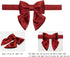 Lionet Paws Bowtie Dog Collar, Comfortable Silk Collar with Detachable Bow Tie for Puppy and Cat, Neck 8-12 Inches