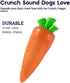 Petstages Crunch Veggies Carrot Dog Chew Toy, Large