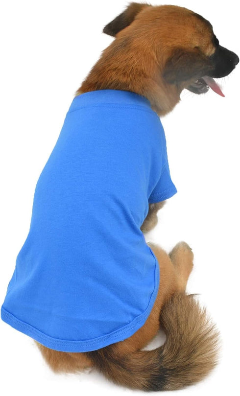 Lovelonglong Pet Clothing Dog Costumes, Dachshund Clothes Blank T-Shirt Tee Shirts for Dachshund Dogs, Corgi 100%