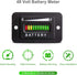 HUSUKU 48V LED Battery Indicator, 48 Volt Battery Meter, Digital Voltmeter for Golf Cart Club Car EZGO Yamaha