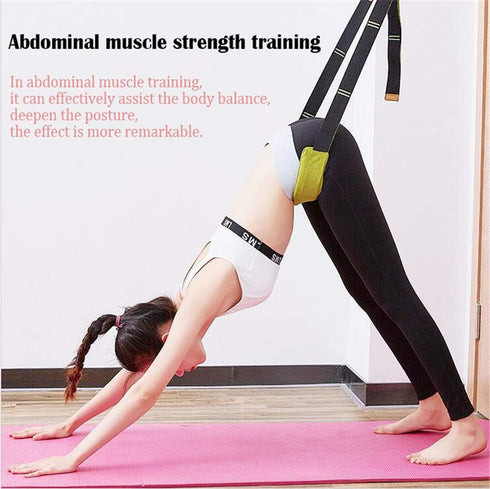 Yoga Fitness Stretching Strap for Door Flexibility, Improve Leg Waist Back Flexibility, Back Bend Assist Trainer