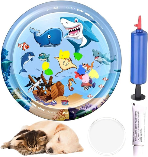 2025 New Pet Water Bed with Repair Kit, Thickened Water Sensor Play