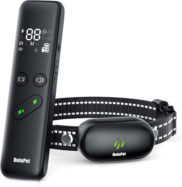Dog Shock Collar, Electric Training Collar with Remote, 1600FT, Waterproof with 3 Training Modes for All Breeds