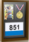 RattanView Medal Display Frame Shadow Box 3 in 1 Marathon Medal and Photo