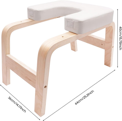 SAOUYPYMA 25 Inch 440.92lbs Yoga Headstand Bench, Yoga Inversion Bench with Seat Cushion, Portable Stand Yoga Chair