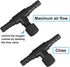 30 Pieces Aquarium Valve Set - 2-Way Fish Tank Air Control Valve T Shape Connector for 4 mm Air Tube