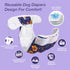 (3 Pack) Pet Soft Washable Female Diapers Female Dog Diapers, Comfort Reusable Doggy Diapers for Girl Dog in Period