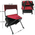 Backpack Zenree Portable Durable Folding Chair, Red - Perfect for Camping, Sporting Events, Campfires, Hiking