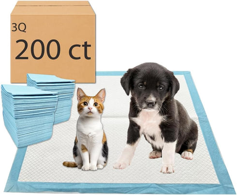 Puppy Pee Pads, 200 Count, 22 x 22 Inch Dog Wee Wee