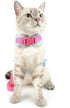 SELMAI Cat Harness and Leash, Escape Proof Cherry Vest for Small Dogs and Kittens, Soft Padded for Walking