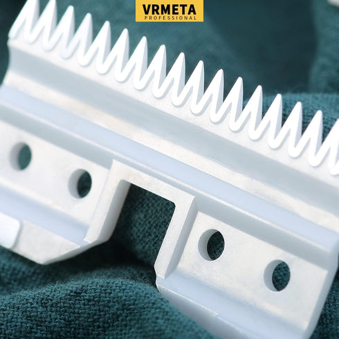 4 Pcs Fast Feed Ceramic Blades - Fit Oster Fast Feed Clipper & Wahl KM Series, Replacement Blade Set