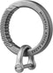 TISUR Titanium Round Carabiner Clip, Spring Hook Key Ring, Small Keychain Carabiner with D-Ring for Keys