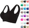 LRMQS Sports Bras for Women Plus Size Breathable Seamless Stretchy Push up