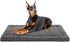 Washable Dog Bed Mat, Reversible Soft Fluffy Pet Crate Pad for Large Medium Small Dogs, 47 x 29 Inch, Grey