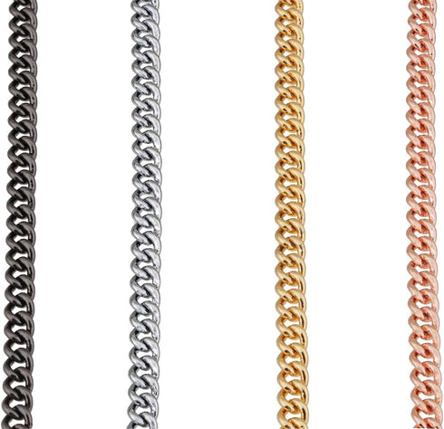 Alvalley Metal Chain Dog Show Collar - Adjustable Pet Slip Collar for Shows, Black, 16in Long, 1.6mm Thick