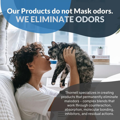 Thornell Cat Odor-Off Pet Odor Eliminator Spray, Original Scent, 16oz for Cat Urine Odor