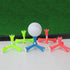 Green Rubber Golf Tees for Mats, Adjustable Portable Golf Tee, Anti-Flying Tripod for Training Court Clubs