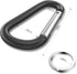 sprookber 3" Aluminum Carabiner D Ring | Caribeener Clips, Spring Snap Hook for Keychain Clip, Set of 10