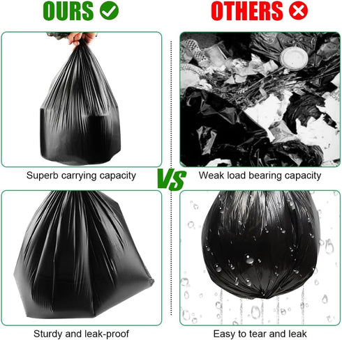 flintronic 120 (6 Camping Toilet Bags, PCS Roll) Portable Toilet Bags, Thickened Toilet Waste Bags, Camp Potty Liner
