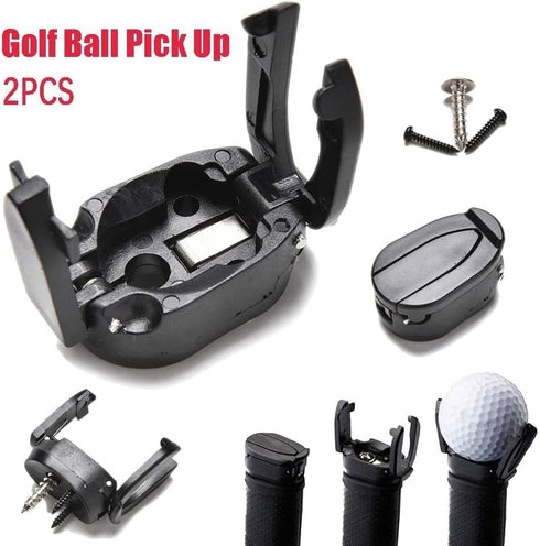 2 gofidin Pcs Golf Ball Picker, Golf Ball Pick Up Retriever Grabber Claw Sucker Tool for Putter Open Pitch