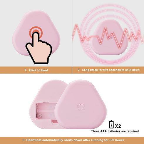 Puppy Heartbeat Toy for Anxiety Relief and Sleep Aid for Puppies - White