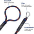 Obcursco Bungee Dock Lines for Boat, Docking Rope with Stainless Steel Clips, Sets of Two (4ft & 6ft)