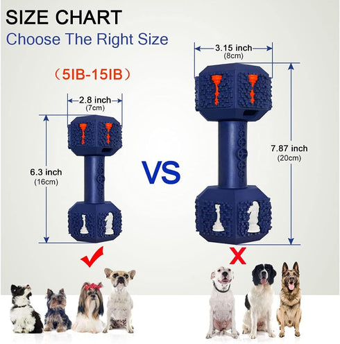Dog Chew Toys for Aggressive Chewers, Food Grade Non-Toxic Dental Toy, Tough Durable Indestructible for Small Dogs