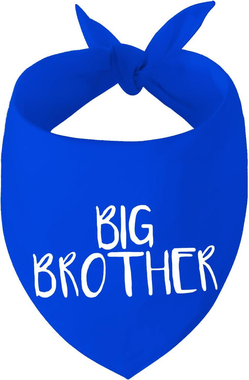 Big Brother Dog Bandanas, Blue Pet Scarfs for Small Medium Large Dogs,