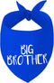 Big Brother Dog Bandanas, Blue Pet Scarfs for Small Medium Large Dogs,