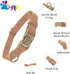 THAIN Soft Leather Dog Collar, Heavy Duty Metal Buckle Padded Dog Collar Quick Release, Adjustable Pet Collar for Small Medium dogs Breeds (M, Pink)