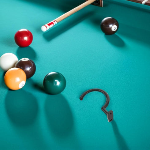 4pcs GANAZONO Billiard Cue Holder Hooks Metal Pool Table Side Rack Wear-resistant Snooker Pool Accessories Organizer