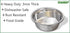 Greendale 2 Pack Stainless Steel Dog Bowls, 20 Cup Capacity, Perfect for Food and Water