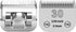 30# Detachable Pet Clipper Replacement Blades Compatible with Andis/Oster A5/Wahl KM10 Series Dog Clipper (2 Pack)