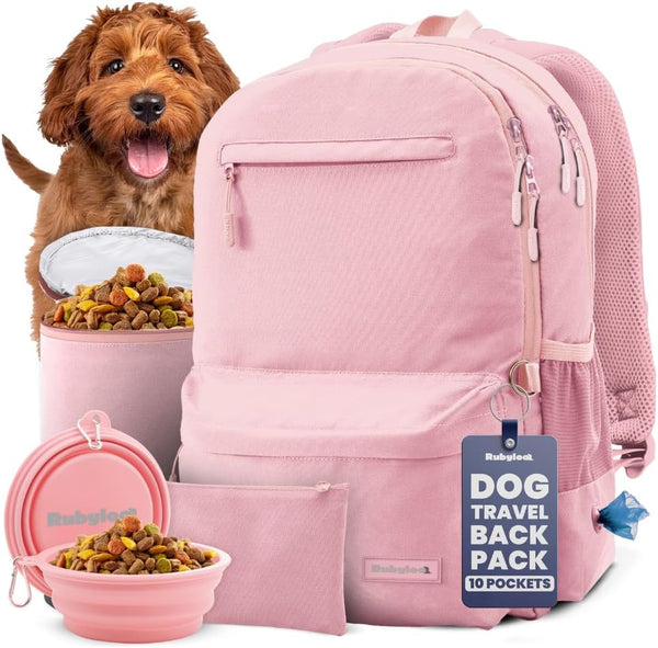 Dog Travel Bag for Supplies - Complete Dog Diaper Bag Backpack with