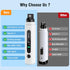 7-Speed Trimmer Dog Nail Grinder, Pet Nail with LED Light & Sponge Dust Collector, Quiet and Low-Vibration, Painless