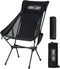 Overmont Portable High-Back Camping Chair - 440LBS Support Oversized Lightweight Folding Backpacking