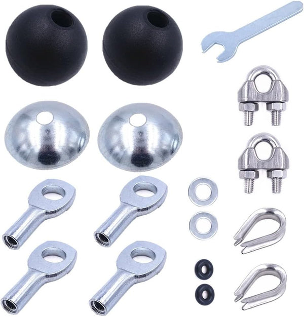 J Bryant Gym Machine Accessories for 5mm/6mm Cable Ball Stopper Interface Port Components for Home Gym