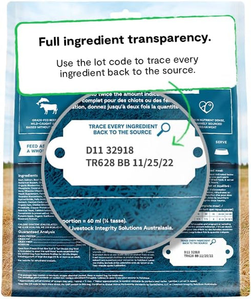 Open Farm Freeze Dried Raw Dog Food, Surf & Turf Recipe, Humanely Raised Meat with Non-GMO Superfoods (3.5 Ounce)