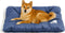 FUNNY FUZZY 2 in 1 Dog Bed Crate Pad Mat, Washable Reversible