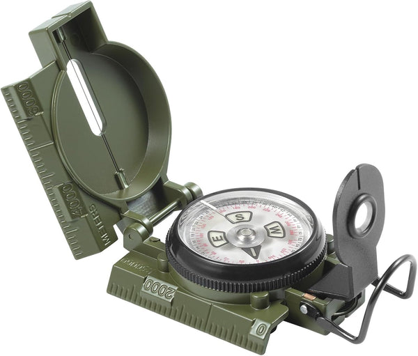 Eyeskey Multifunctional Military Sighting Navigation Compass Impact Resistant & Waterproof Compass for