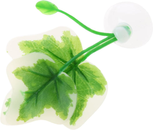 Betta Fish Leaf Bed Simulation Hammock, Natural Habitat Suction Cup Leaf Pad for Fishtank Spawning Grounds