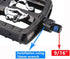 ZERAY Spin Bike Pedals - Dual Platform Indoor Cycling Pedals with Clips and Straps