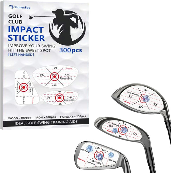 Golf Impact Tape, Self-Teaching Sweet Spot and Consistency Analysis, Golf Club Impact