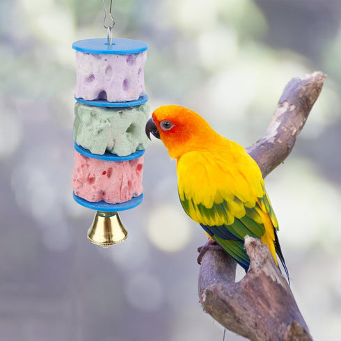 Bird Calcium Teeth Grinding Chew Treats Toy for Parrot, Parakeet, Cockatiel, Conure, Gerbil, Rat, Mouse, Guinea Pig,