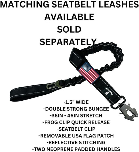 Tactical Dog Collar, 2 Inch Wide Heavy Duty with Metal 2-Pin Belt Buckle, Adjustable for Large & Medium Dogs